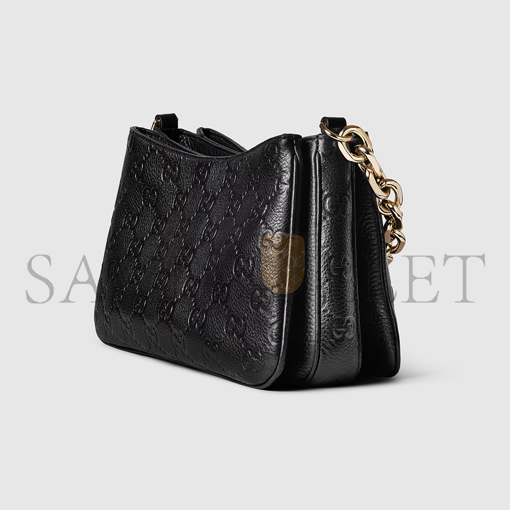 GUCCI GG EMBLEM SMALL SHOULDER BAG 815263 (29*17*10cm) GUCCI GG EMBLEM SMALL SHOULDER BAG 815263 (29*17*10cm)